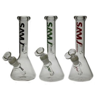 SAML Glass 21cm Tall Water Pipe Diffusion percolate Glass bong Joint Size 14.4mm