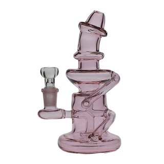Barrel Klein Recycler Rig With Showerhead Perc Pink