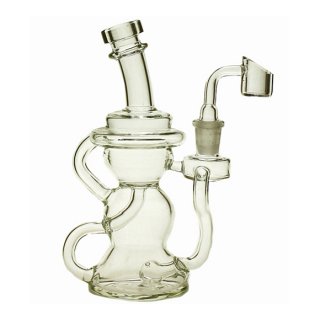 8" Tall Klein Bong klein Recycler Oil rig Clear Female Joint Size 14.4mm