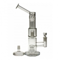 Glass Water Pipe with Tree percolator VapeXhale HydraTubes and Tree Bong Clear Base joint size 18.8mm